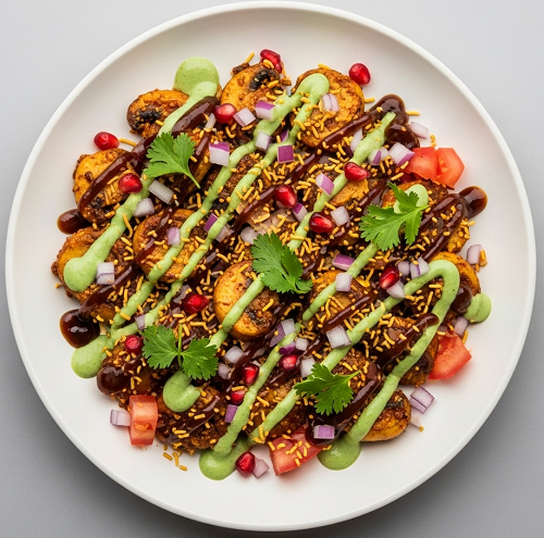 Spiced Mushroom Chaat Starter 