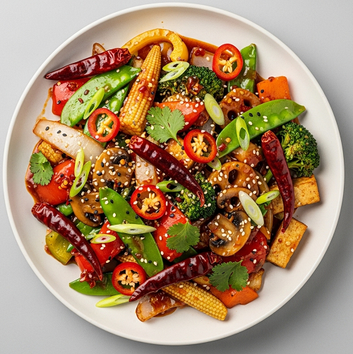 Mongolian Chilli Vegetables 